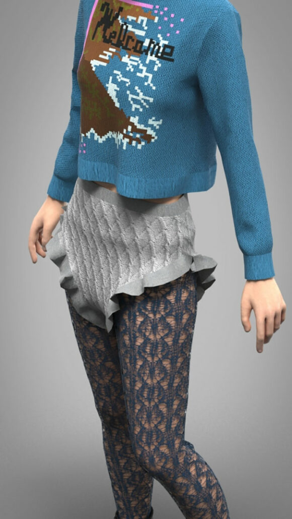 outfit girl knit 1 687