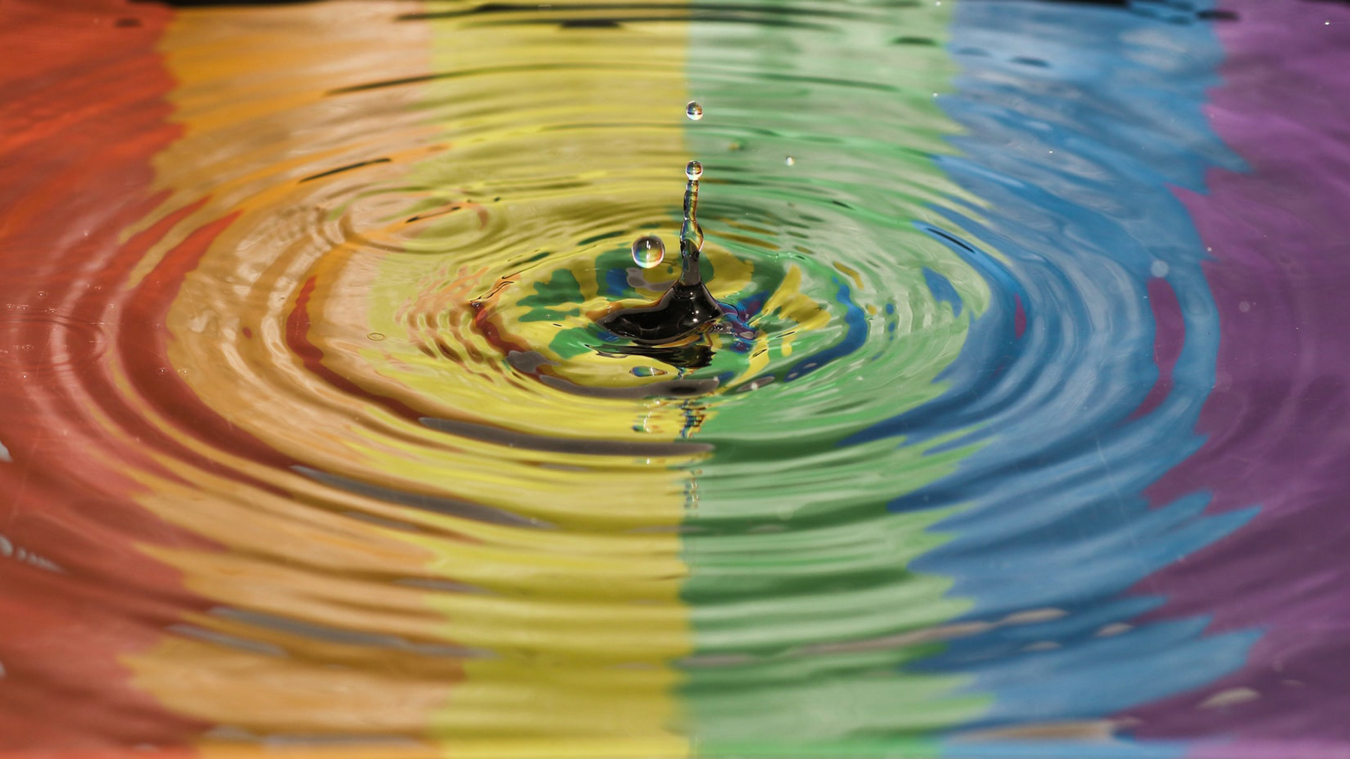 Rainbow water